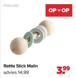 Baby-Dump Rattle stick malin aanbieding