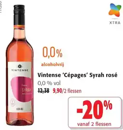 Colruyt Vintense 'cépages' syrah rosé aanbieding