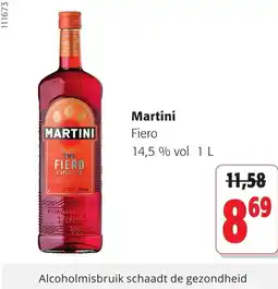 Colruyt Martini fiero aanbieding