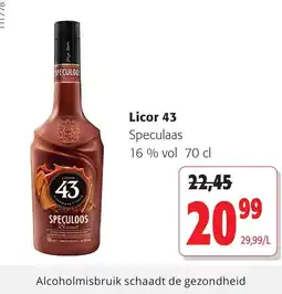 Colruyt Licor 43 speculaas aanbieding