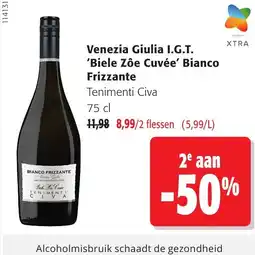 Colruyt Venezia giulia i.g.t. 'biele zôe cuvée' bianco frizzante aanbieding