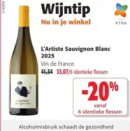 Colruyt L'artiste sauvignon blanc 2025 aanbieding