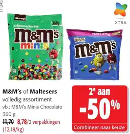 Colruyt M&m's of maltesers aanbieding