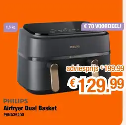 Expert Philips Airfryer Dual Basket aanbieding