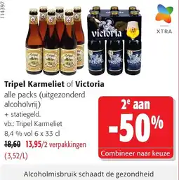 Colruyt Tripel karmeliet of victoria aanbieding
