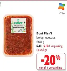 Colruyt Boni plan't aanbieding