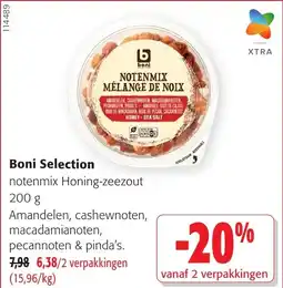 Colruyt Boni selection notenmix honing-zeezout aanbieding