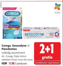 Colruyt Corega, sensodyne of parodontax aanbieding