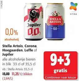 Colruyt Stella artois, corona, hoegaarden, leffe of jupiler aanbieding