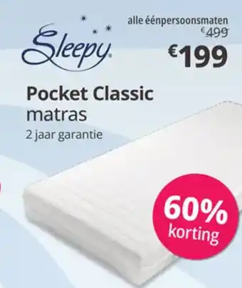 Sleepworld Pocket classic matras aanbieding