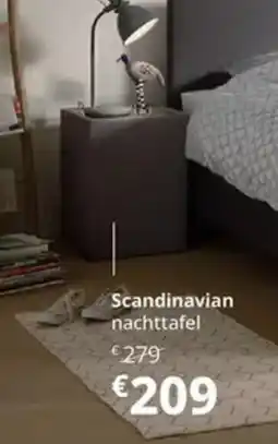 Sleepworld Scandinavian nachttafel aanbieding