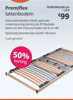 Sleepworld Premiflex lattenbodem aanbieding