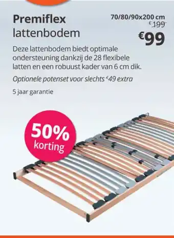 Sleepworld Premiflex lattenbodem aanbieding