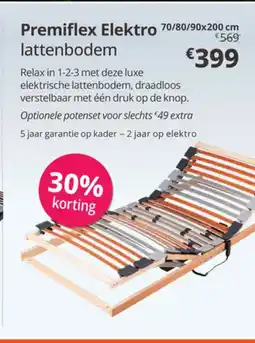 Sleepworld Premiflex elektro lattenbodem aanbieding