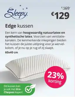 Sleepworld Edge kussen aanbieding