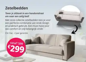 Sleepworld Zetelbedden aanbieding