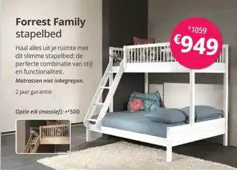 Sleepworld Forrest family stapelbed aanbieding