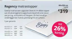 Sleepworld Regency matrastopper aanbieding
