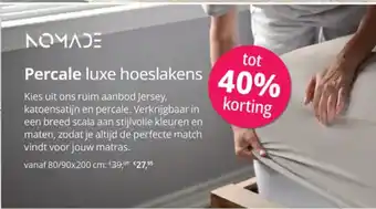 Sleepworld Percale luxe hoeslakens aanbieding