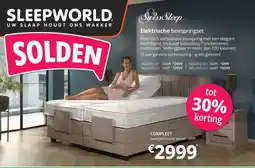 Sleepworld Elektrische boxspringset aanbieding