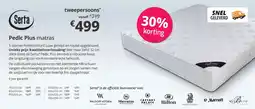 Sleepworld Pedic plus matras aanbieding