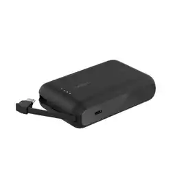 Krëfel Powerbank 10.000 mAh met geïntegreerde kabel - Zwart aanbieding