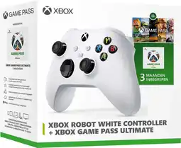 Krëfel Xbox Draadloze Controller - Robot White + Xbox Game Pass Ultimate Online (3 Maanden) aanbieding