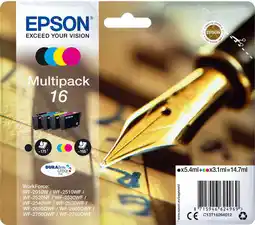 Krëfel Multipack DURABrite Ultra Ink 16 Zwart + 3 kleuren aanbieding