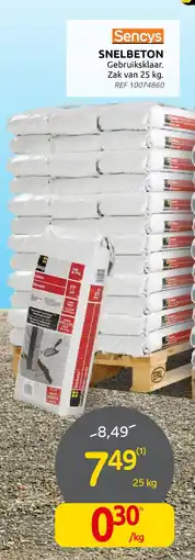 Brico Sencys Snelbeton aanbieding