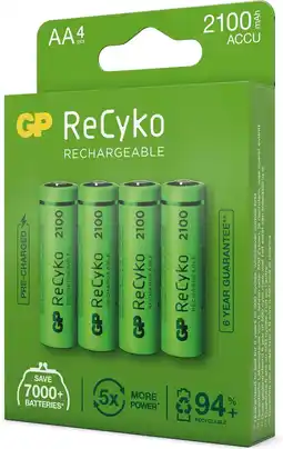 Krëfel ReCyko Everyday herlaadbare batterijen - 4x AA - 2.100 mAh aanbieding