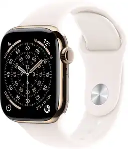 Krëfel Watch Series 11 GPS + Cellular - 42mm Gold Titanium - Sport Band (S/M) aanbieding