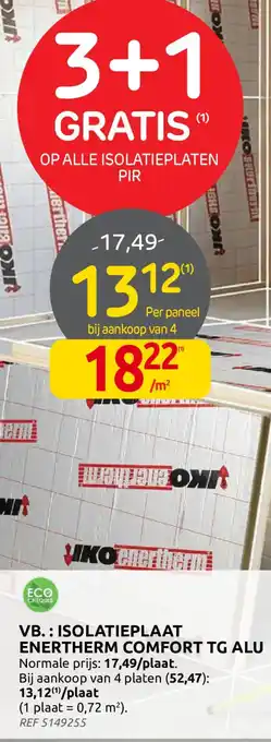 Brico Isolatieplaat Enertherm Comfort TG Alu aanbieding
