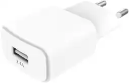 Krëfel Netstroomlader USB A 2,4 A - Wit aanbieding