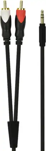 Krëfel Jack 3,5mm-kabel naar 2x RCA (Male-Male) - 3m aanbieding