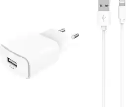 Krëfel 2,4 A netstroomlader + Lightning naar USB A-kabel aanbieding