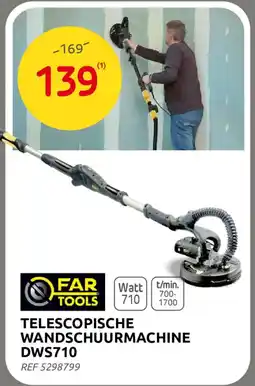 Brico Telescopische wandschuurmachine DWS710 aanbieding