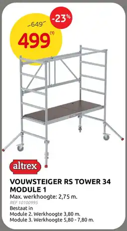 Brico Vouwsteiger RS tower 34 Module 1 aanbieding