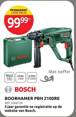Brico Boorhamer PBH 2100RE aanbieding