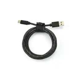 Krëfel Gevlochten USB-C naar USB-A kabel - 3m - Zwart aanbieding
