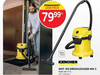 Brico Nat en Droogzuiger WD 3 aanbieding