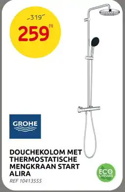 Brico Douchekolom met thermostatische mengkraan start alira aanbieding