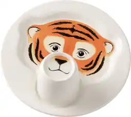 Krëfel Bord met beker - Animal Friends - Tijger aanbieding