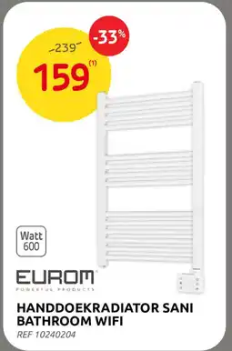 Brico Handdoekradiator Sani Bathroom Wifi aanbieding