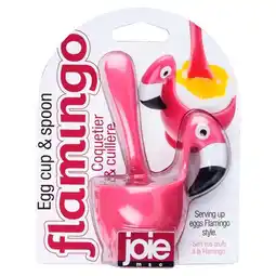 Krëfel Eierdopje met lepeltje - Flamingo aanbieding