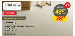 Brico Vinyltegels beaulieu rigid click CL55 aanbieding