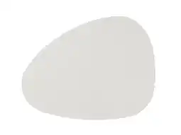 Krëfel Mesapiu Pebble Placemat in Imitatieleer Nappa white 43x32cm aanbieding