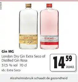 Colruyt Gin MG Extra Seco aanbieding