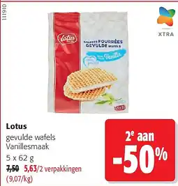 Colruyt otus gevulde wafels Vanillesmaak aanbieding