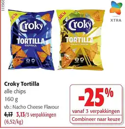 Colruyt Croky Tortilla Nacho Cheese Flavour aanbieding