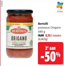 Colruyt Bertolli pastasaus Oregano aanbieding
